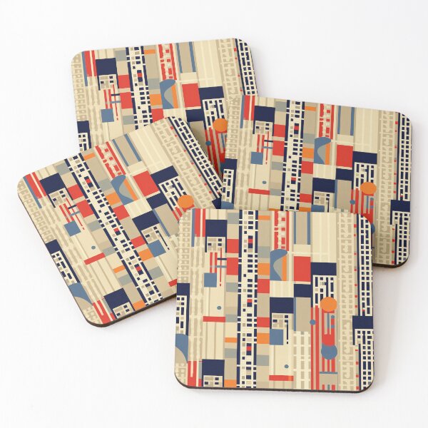 Item preview, Trellick Tower Inspired Modernist Pattern Print designed and sold by QuestingCloset.