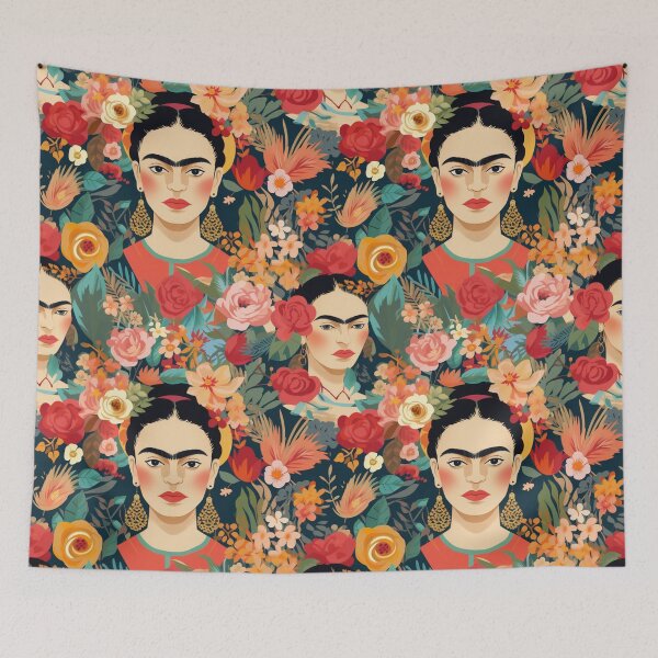 Item preview, Floral Frida Kahlo  designed and sold by bigmoments.