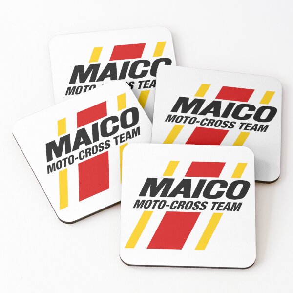 Item preview, MAICO Moto-Cross Team Graphic w Red & Yellow Stripes designed and sold by racerspitstop.
