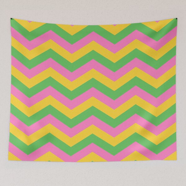Item preview, Pink Yellow and Green Chevron designed and sold by tonymagnerart.