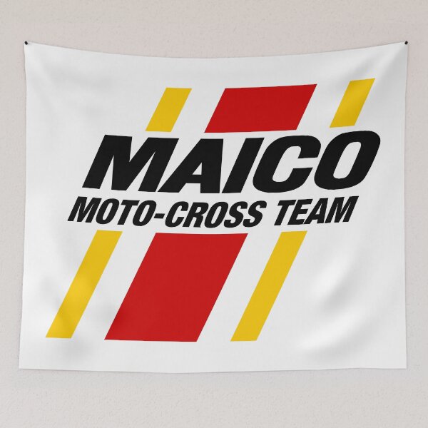 Item preview, MAICO Moto-Cross Team Graphic w Red & Yellow Stripes designed and sold by racerspitstop.
