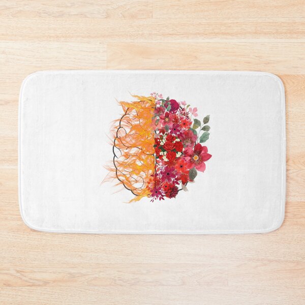 Item preview, brain with flowers and flame designed and sold by DeluxBee.