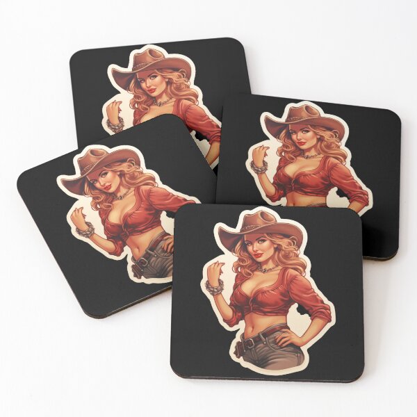 Item preview, Pinup Cowgirl Yee Haw Pin Up Girl  designed and sold by ArtFromBeyond.
