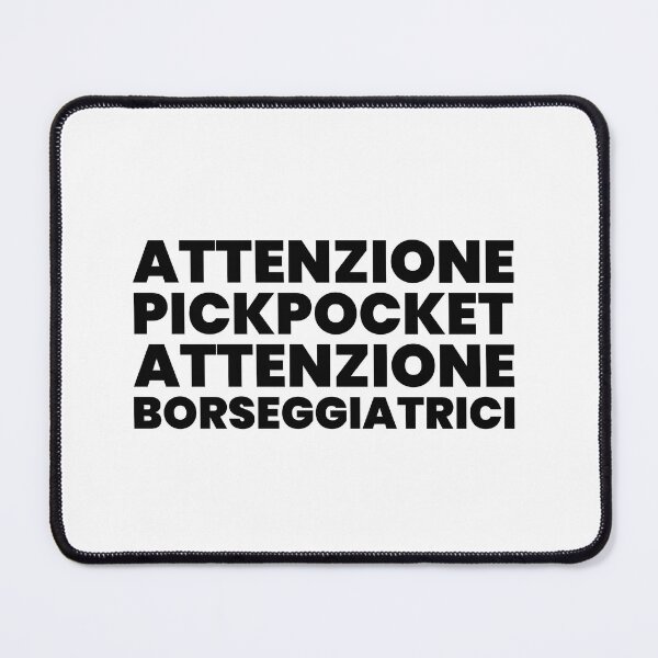 Item preview, Attenzione Pickpocket (black) designed and sold by didijuca.