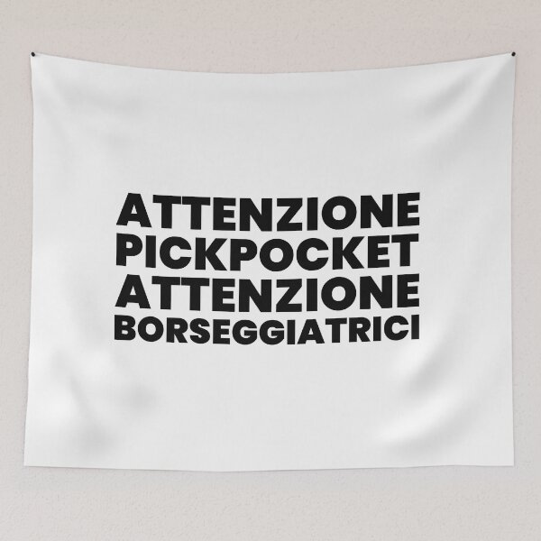 Item preview, Attenzione Pickpocket (black) designed and sold by didijuca.