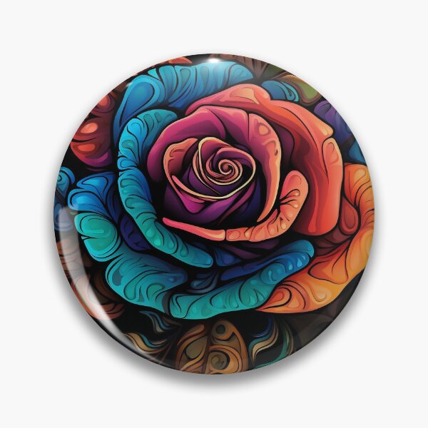 Item preview, Psychedelic Rose: Floral Euphoria designed and sold by PsyCloth.