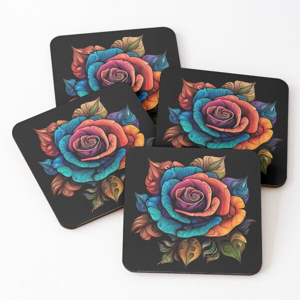 Item preview, Psychedelic Rose: Floral Euphoria designed and sold by PsyCloth.