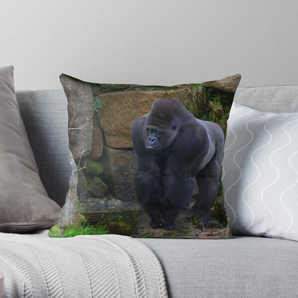 Gorilla #2 Throw Pillow