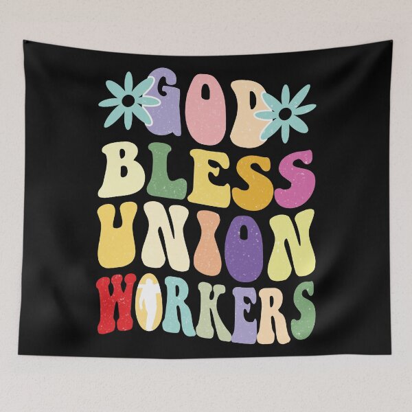 Item preview, God Bless Union Workers: Celebrate the Strength of Solidarity with this Shirt designed and sold by fuzzynautilus.
