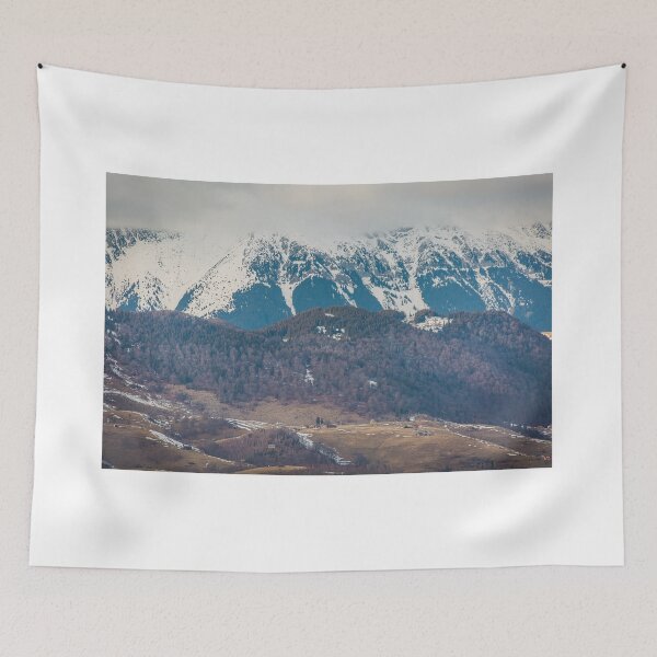 Item preview, Transylvanian winter landscape with the Bucegi Mountains designed and sold by sonyc.