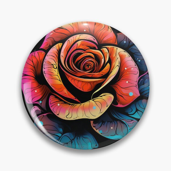 Item preview, Psychedelic Blooming Rose: Floral Rhapsody designed and sold by PsyCloth.