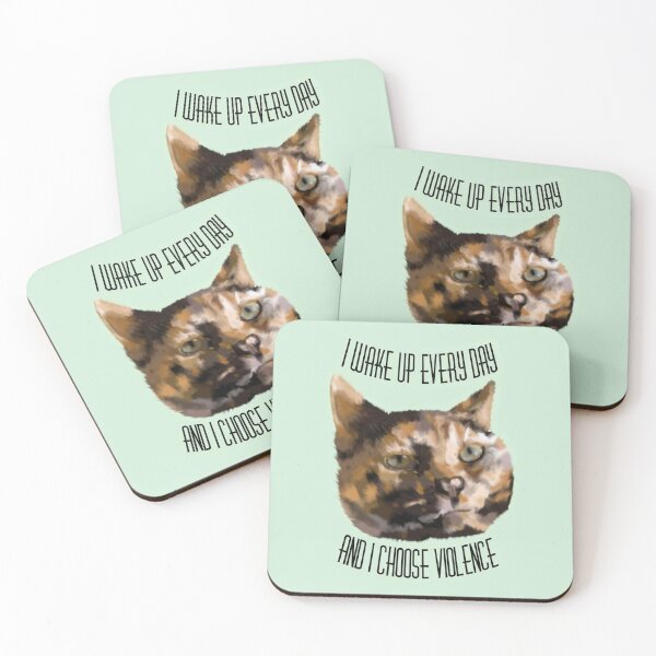 Item preview, Tortie Cat - I Choose Violence designed and sold by Bug & Brush.
