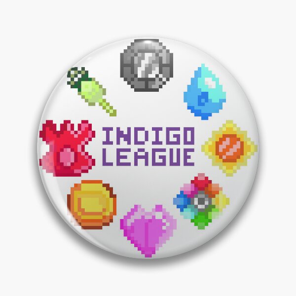 Item preview, Indigo League Badges designed and sold by JCPixelled.