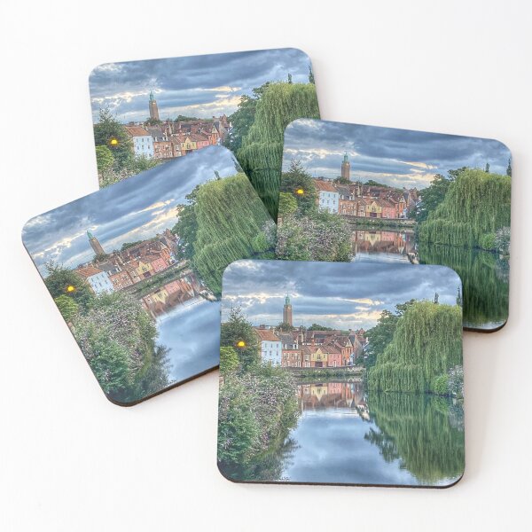 Item preview, Quayside River Wensum Norwich on a stormy night designed and sold by MyriadNorfolk.