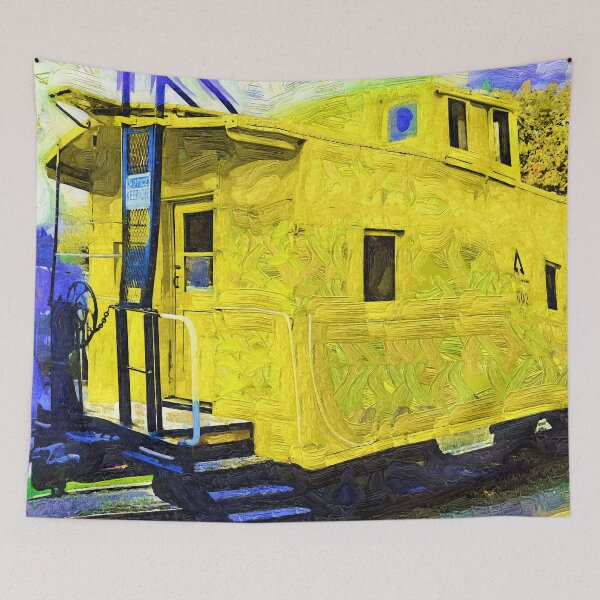 Item preview, A Bright Yellow Caboose designed and sold by KirtTisdale.