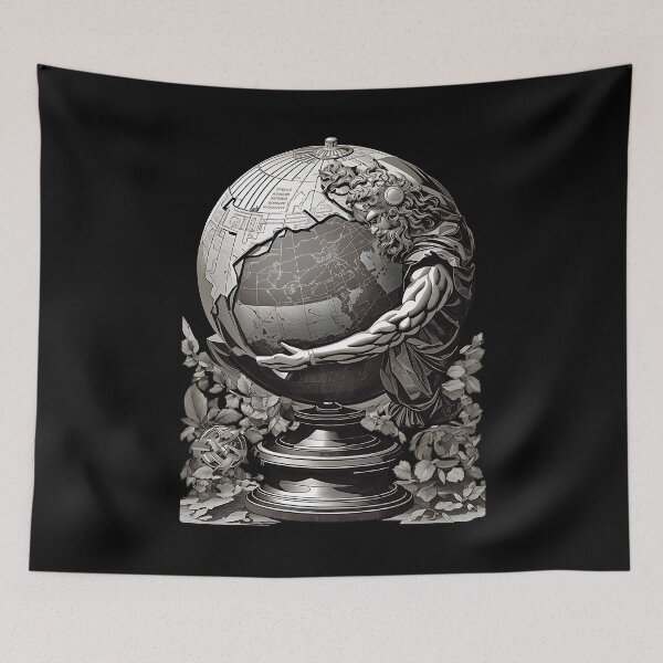 Item preview, Atlas Titan Holding Globe designed and sold by NTGUILTY.