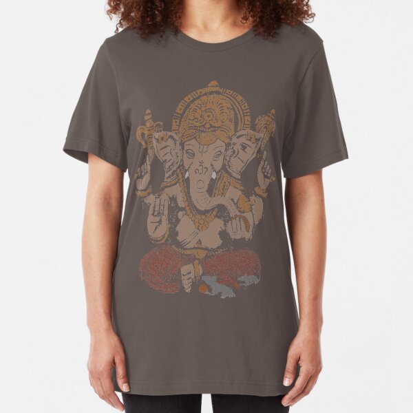 Ganesha 3D Slim Fit T-Shirt