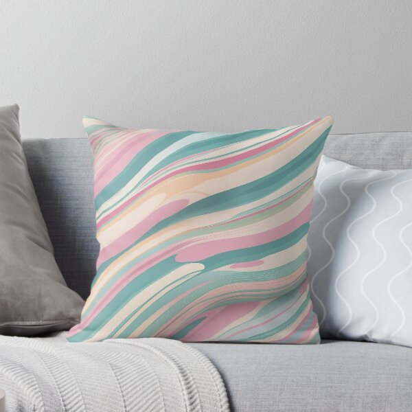 Item preview, Whimsical Watercolor Waves in Pastel designed and sold by pattern-atelier.