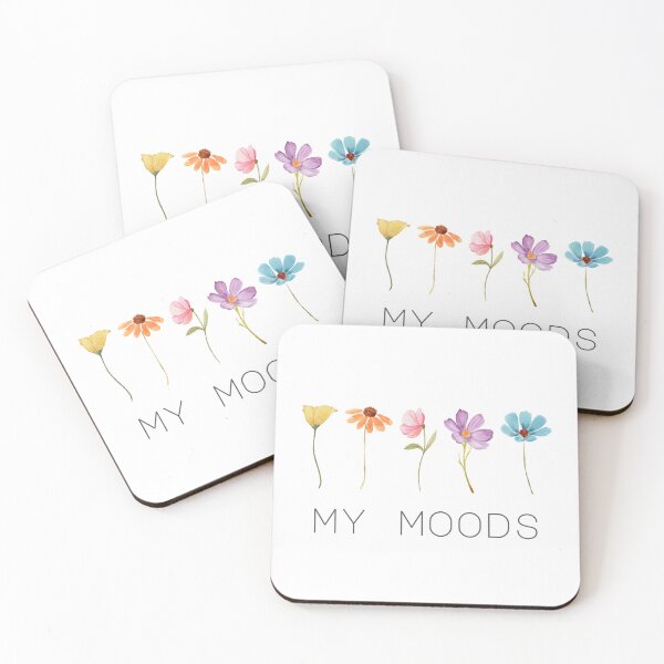 Item preview, Mood colors My mood Mood meter Floral Minimalist design designed and sold by SyncopeMars.