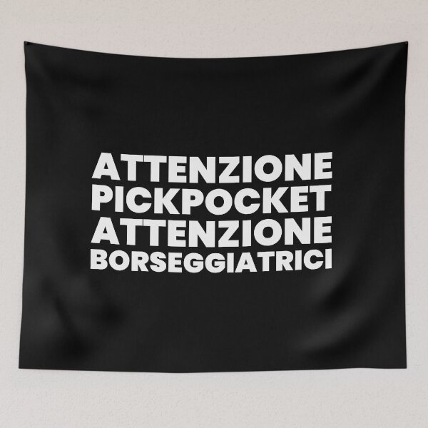 Item preview, Attenzione Pickpocket (White) designed and sold by didijuca.