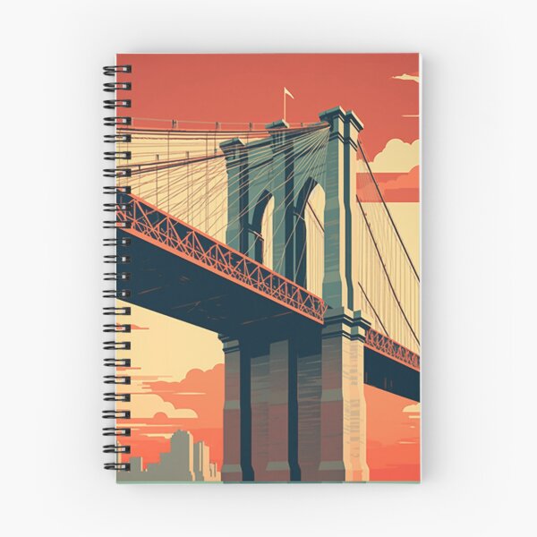 Item preview, A Vintage Poster of The Brooklyn Bridge - New York designed and sold by GoodOldVintage.