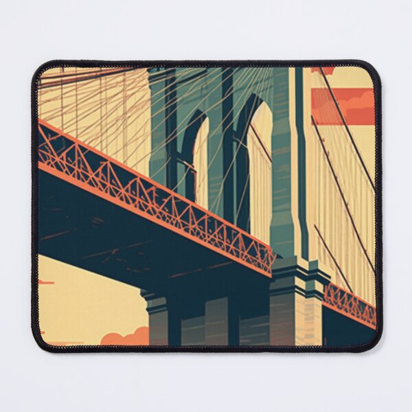 Item preview, A Vintage Poster of The Brooklyn Bridge - New York designed and sold by GoodOldVintage.