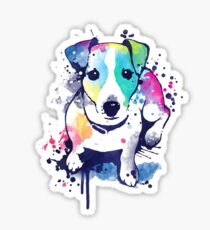 Watercolor Jack russell terrier Sticker