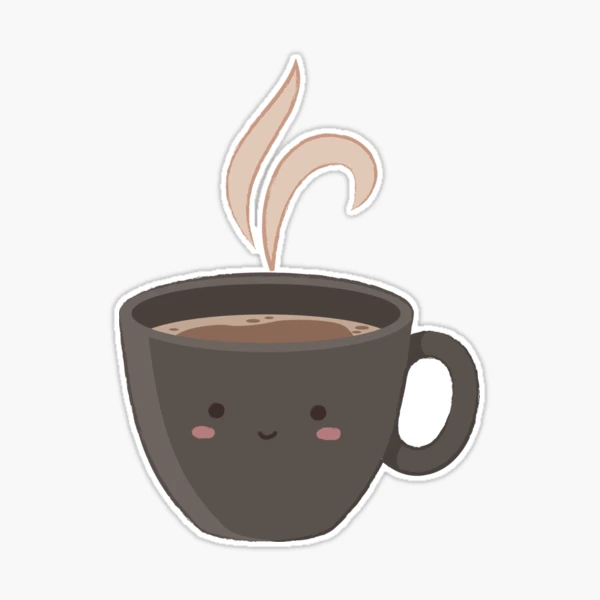 Hot Cup of kawaii cute coffee - NeatoShop