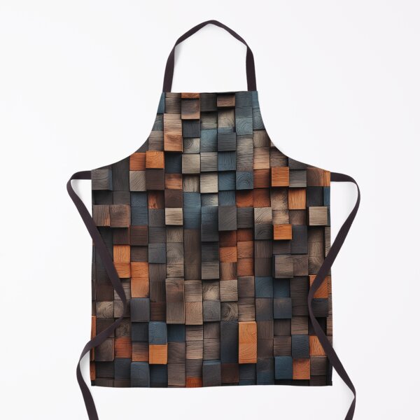 Item preview, Patrón cuadrado de madera designed and sold by MyMerryMary.