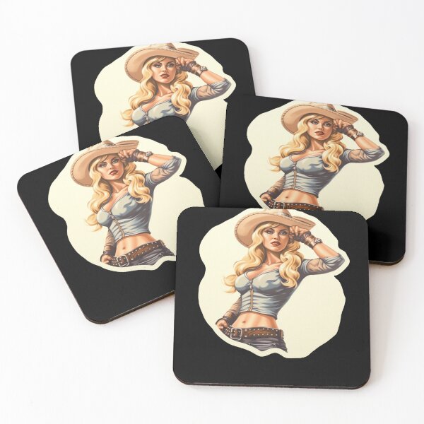 Item preview, Pinup Cowgirl Yee Haw Pin Up Girl  designed and sold by ArtFromBeyond.
