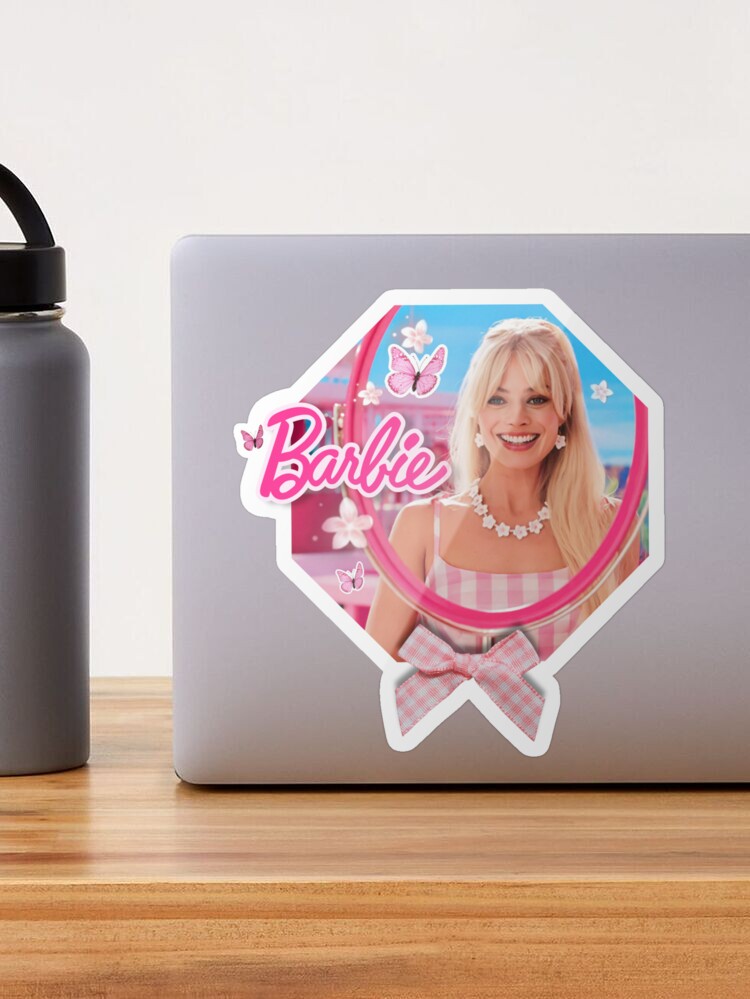 Margot Robbie - Pretty Pink Barbie Movie  Sticker for Sale by