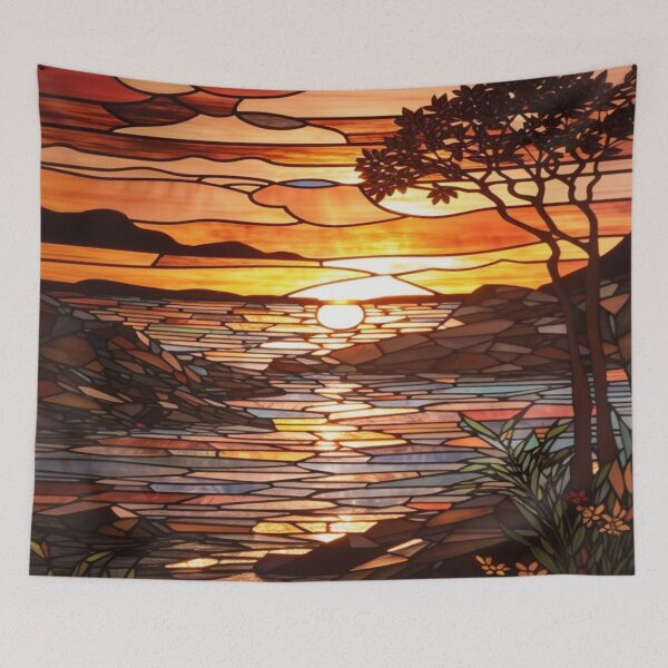 Item preview, A Digital Stained Glass Experience: Sunset designed and sold by ArtisticSparkle.