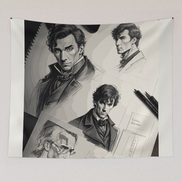 Item preview, Pencil sketch, portrait of a man designed and sold by CatCoconut-Art.