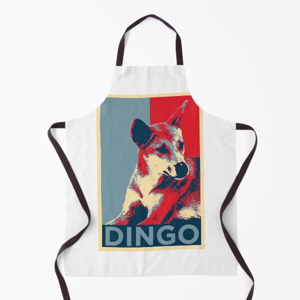 Item preview, Classic dingo in blues and reds designed and sold by Sydney Fox and Dingo  Rescue.