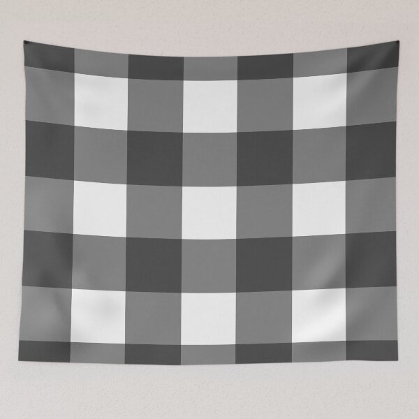 Item preview, Charcoal Gray Buffalo Plaid Pattern designed and sold by tonymagnerart.