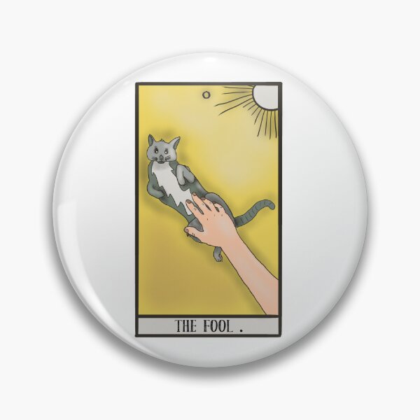 Item preview, Tarot: The Fool - Because Only A Fool Touches The Cat Tummy designed and sold by Bug & Brush.