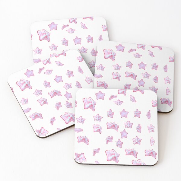 Item preview, waporwave pink sea stars designed and sold by The Nerd Gift Source.