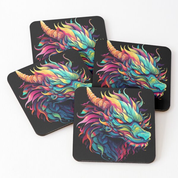 Item preview, Psychedelic Dragon Wolf: Mythical Fusion designed and sold by PsyCloth.