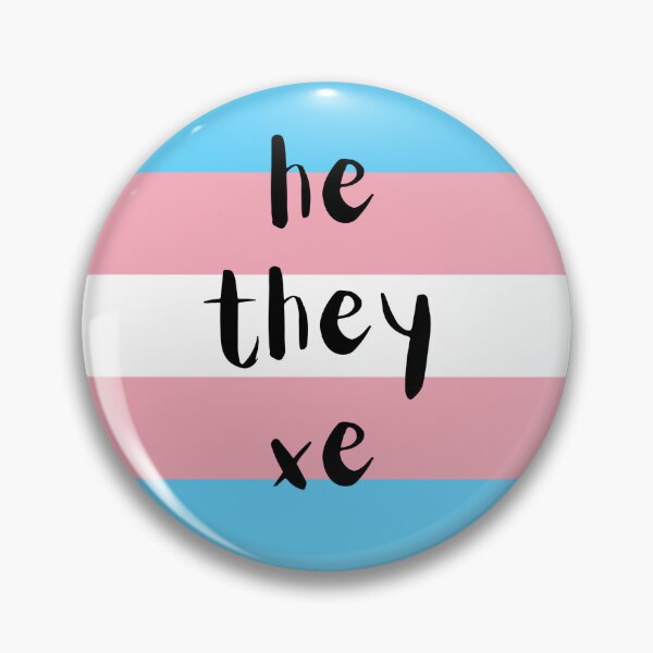 Item preview, He/they/xe with trans flag designed and sold by RandomlyRainbow.