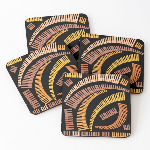 Item preview, Curved Piano Keys Pattern designed and sold by BartholGraphics.