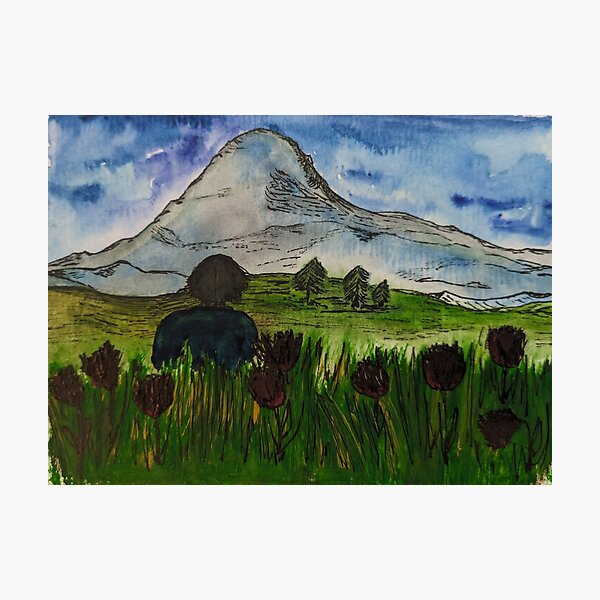 Item preview, Looking out at the mountain designed and sold by ArtbyMLou.