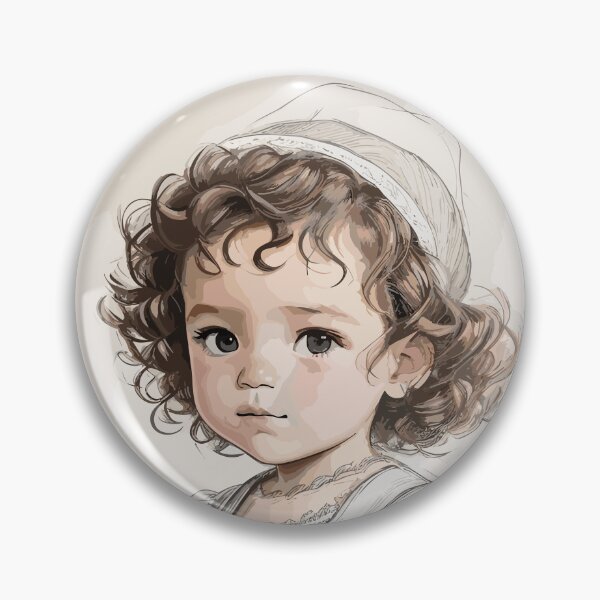 Item preview, Pencil sketch, baby girl designed and sold by CatCoconut-Art.