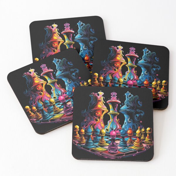 Item preview, Psychedelic Chess Board: Kaleidoscopic Battle designed and sold by PsyCloth.