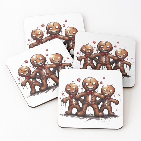 Item preview, Creepy Gingerbread Men designed and sold by RetroPrints.