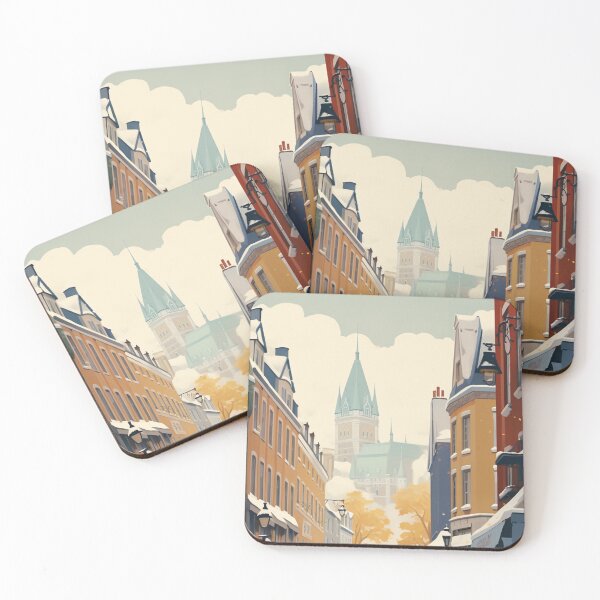 Item preview, A Vintage Travel Illustration of Quebec - Canada designed and sold by GoodOldVintage.