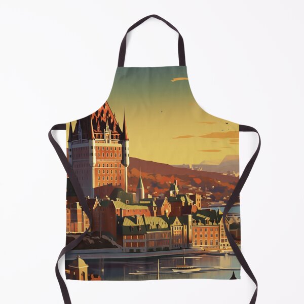 Item preview, A Vintage Travel Illustration of Quebec - Canada designed and sold by GoodOldVintage.