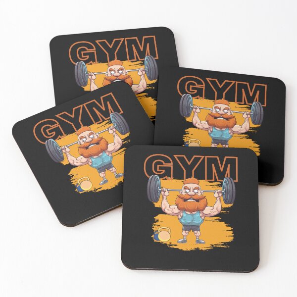 Item preview, Bearded funny man in the gym designed and sold by Sixcom.
