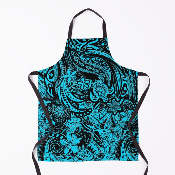 Item preview, Hawaiian - Samoan - Polynesian Teal Tribal Threads designed and sold by sunnthreads.