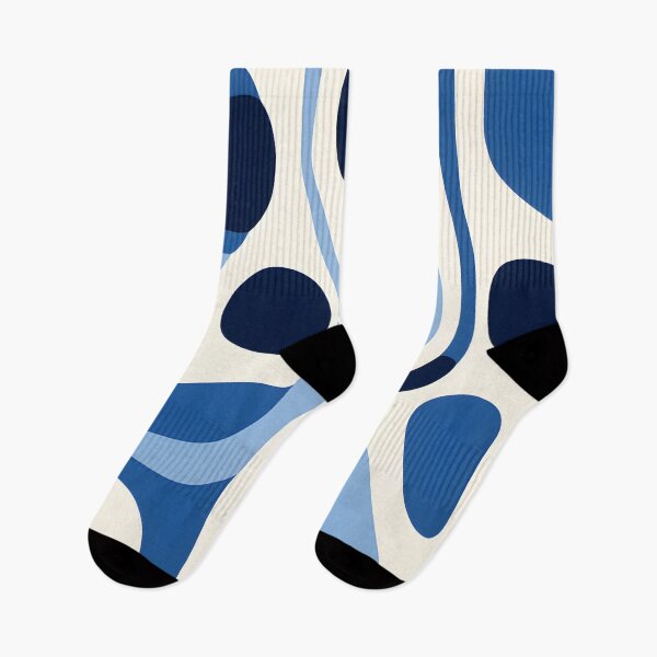 Item preview, Blue Indigo Abstract Shapes designed and sold by trajeado14.