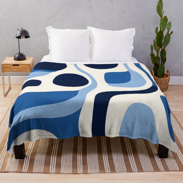 Item preview, Blue Indigo Abstract Shapes designed and sold by trajeado14.